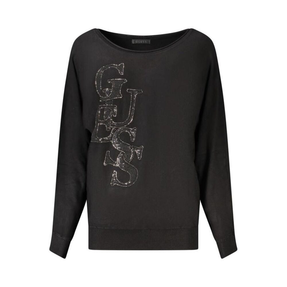 Guess Jeans Black Viscose Women's Women's Sweater